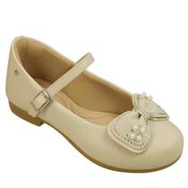Sapatilha infantil pampili angel fivela com laço strass nude Sapatilha infantil pampili angel fivela com laço strass nude
