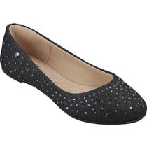 Sapatilha Infantil Pampili Super Fofura com Glitter e Strass Preta