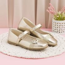 Sapatilha Infantil Pinokio Com Flor E Glitter Sapatilha Infantil Pinokio Com Flor E Glitter