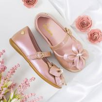 Sapatilha Infantil Pinokio Flor E Pérolas Sapatilha Infantil Pinokio Flor E Pérolas