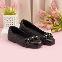 Sapatilha Infantil Pinokio Têxtil Com Flores Sapatilha Infantil Pinokio Têxtil Com Flores