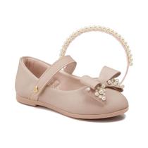 Sapatilha Klin Princesa Rosa Laço Pérolas e Tiara 152.172