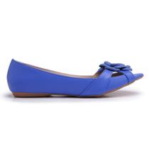 Sapatilha LeRUCHEL Bico PeepToe Flor Feminino Sapatilha LeRUCHEL Bico PeepToe Flor Feminino