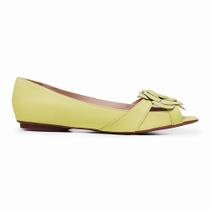Sapatilha LeRUCHEL Bico PeepToe Flor Feminino