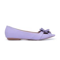 Sapatilha LeRUCHEL PeepToe Flor Feminino Lilás