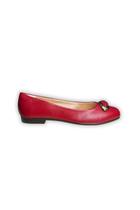 Sapatilha Ligthgel Bico Redondo Vermelho Napa Feminino Sapatilha Ligthgel Bico Redondo Vermelho Napa Feminino