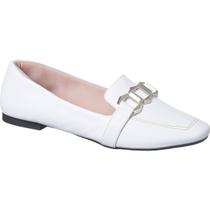 Sapatilha Loafer Bico Quadrado Varias Cores Confortável (145-0014)Moda