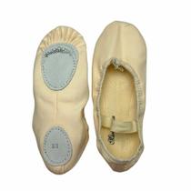 Sapatilha lona, tecido sola dividida salmao para ballet e jazz. Sapatilha lona, tecido sola dividida salmao para ballet e jazz.