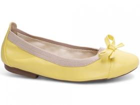Sapatilha Maria Mole Bag Shoes - Conforto e Praticidade em Napa Amarelo