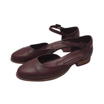 Sapatilha Mary Jane Couro Malbek