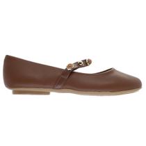 Sapatilha Mary Jane Feminina Moleca 5094.1706 Marrom Sapatilha Mary Jane Feminina Moleca 5094.1706 Marrom