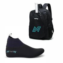 Sapatilha Meia Beach Tenis + Mochila Raqueteira Raquete