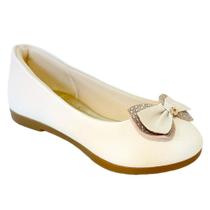 Sapatilha Menina Klin Princesa Kids Laço Off White 151190-2