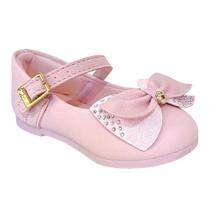 Sapatilha Menina Klin Princesa Mini Laço Rosa Claro 152182-4 Sapatilha Menina Klin Princesa Mini Laço Rosa Claro 152182-4