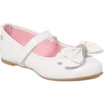 Sapatilha Menina Pinokio Laço Com Strass Verniz