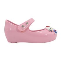 Sapatilha Mini Melissa Ultragirl + Hello Kitty Baby Rosa