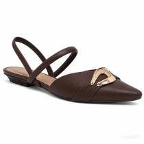 Sapatilha Mississipi J1481 Slingback Feminino CACAU - Sapatilha Mississipi J1481 Slingback Feminino CACAU -