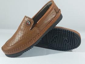 Sapatilha Mocassim Cassual Kipasso Masculino Couro 300 (62489)