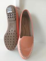 Sapatilha mocassim Coral com detalhe em Costura