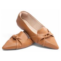 Sapatilha Mocassim Feminino Bico Fino Caramelo 157B