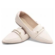 Sapatilha Mocassim Feminino Bico Fino,