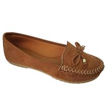 Sapatilha Mocassim Feminino Costurado À Mão Moda Pé 2