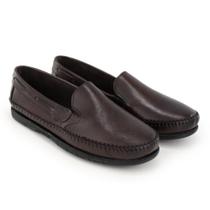 Sapatilha Mocassim Masculina Couro Calce Fácil Conforto