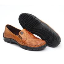 Sapatilha Mocassim Masculino Confortável em Couro - Ed Shoes