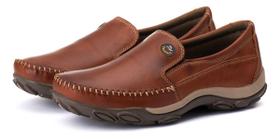 Sapatilha Mocassim Slip Verão Campero Masculino 100% Couro