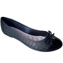 Sapatilha Moleca Bico Redondo Com Laço Lançamento Sapato Baixo Feminino 5027