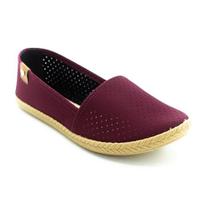 Sapatilha Moleca com microfuros Vinho Ref.: 5287.110