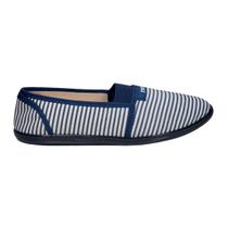 Sapatilha Moleca Comfort Elastico Listrada Feminina Azul Marinho Sapatilha Moleca Comfort Elastico Listrada Feminina Azul Marinho