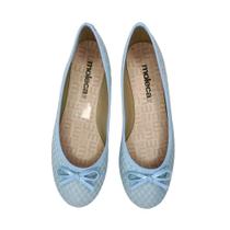 Sapatilha Moleca Detalhe Laco Tecido Feminina Clássico Bico Redondo Confortável Adulto Sapatilha Moleca Detalhe Laco Tecido Feminina Clássico Bico Redondo Confortável Adulto
