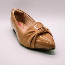 Sapatilha Moleca Drapeado Bico Fino - Nude 5655.220.15083.52531