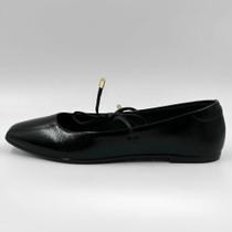 Sapatilha Moleca Fechada Bico Quadrado com Amarração Feminina