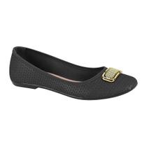 Sapatilha Moleca Feminina Firenze Napa- Preto