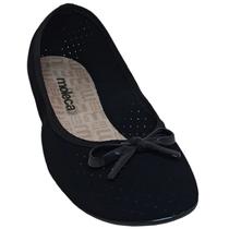Sapatilha Moleca Feminina Laço Nobuck Microperfuros