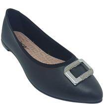 Sapatilha Moleca Feminina Napa Sardenha com Fivela Prateada Sapatilha Moleca Feminina Napa Sardenha com Fivela Prateada