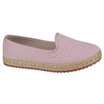 Sapatilha Moleca knit Berlim 5696210 Rosa