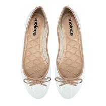 Sapatilha Moleca Matelassê Bico Redondo Laço Feminina Branco Off Nude Sapatilha Moleca Matelassê Bico Redondo Laço Feminina Branco Off Nude