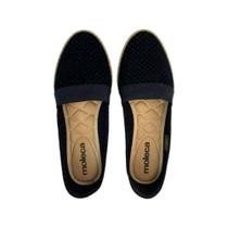 Sapatilha Moleca Nobuck Feminina Casual Com Elastico Microperfuros Confortavel Original Adulto
