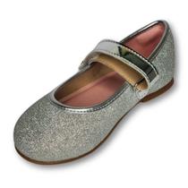 Sapatilha Molekinha Bebe Feminina Glitter Antiderrapante Confort