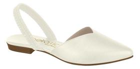Sapatilha Mule Feminina Beira Rio Bico Fino Confortável Elástico Oferta