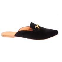 Sapatilha Mule Feminina Black Com Fivela Numeração Especial
