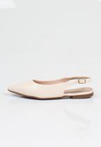 Sapatilha Mule Slingback Week Shoes Bico Fino Pérola Sapatilha Mule Slingback Week Shoes Bico Fino Pérola