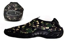 Sapatilha Náutica Antiderrapante Pesca Bike Mergulho + Capa Molinete Carretilha Verde Camuflado Sapatilha Náutica Antiderrapante Pesca Bike Mergulho + Capa Molinete Carretilha Verde Camuflado