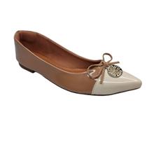 Sapatilha Nude com Bico Fino Off White