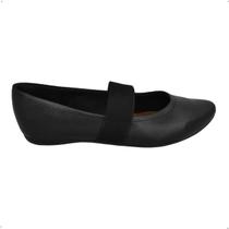 Sapatilha Ortopédica Boneca Usaflex Couro Feminina Dança elastico T7551