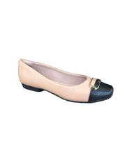 Sapatilha Piccadilly Feminino Cor Nude/Preto