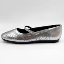 Sapatilha Piccadilly Metalizada Fechada Feminina